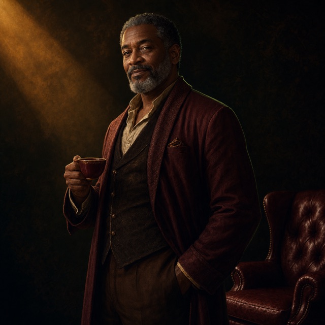 Illustrated portrait of Morpheus, your thought partner in The Construct