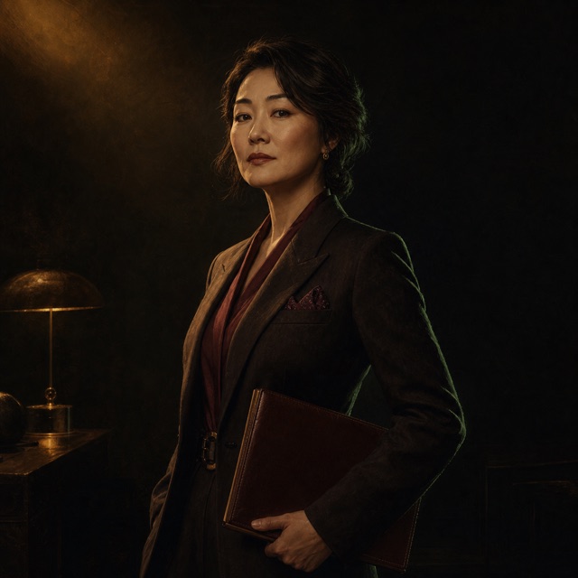 Illustrated portrait of Trinity, your chief of staff in The Construct